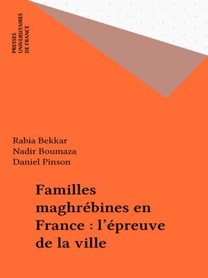 cover image of Familles maghrébines en France